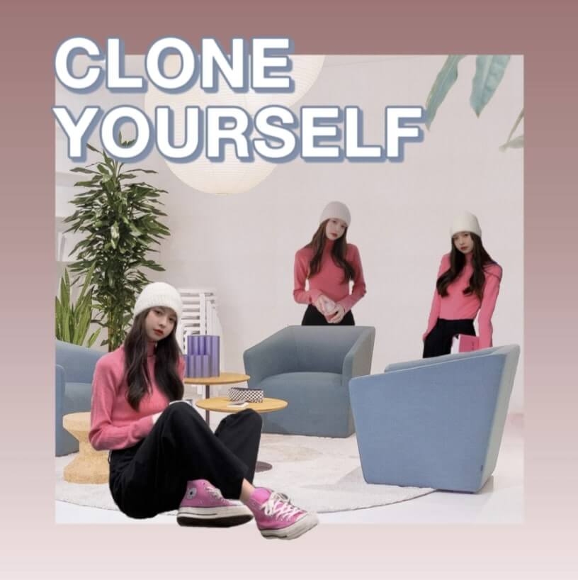 clone yourself editing tutorial with BeautyPlus1