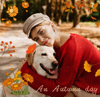 fall stickers from beautyplus