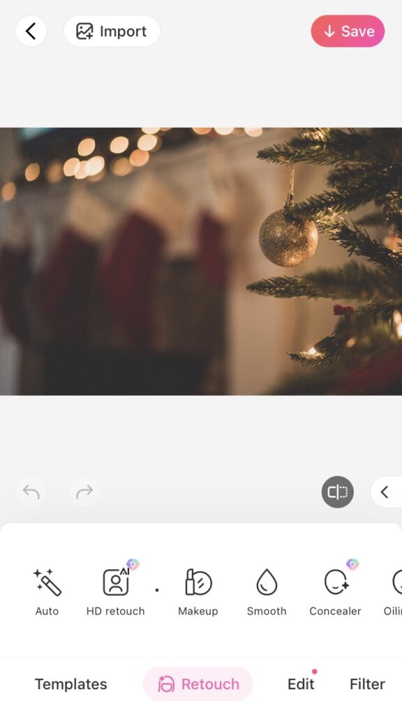 Christmas card tutorial from BeautyPlus