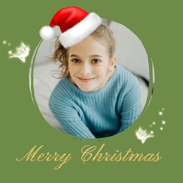 Christmas profile picture from BeautyPlus