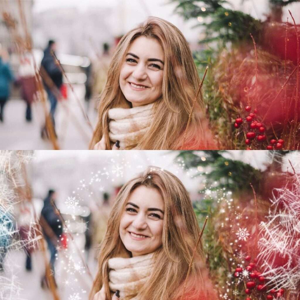 snow edit with BeautyPlus