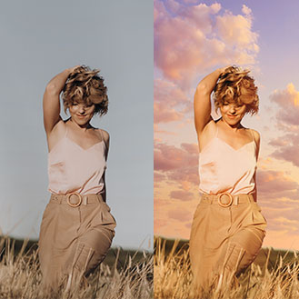 cloudy day photo editing tutorial by BeautyPlus