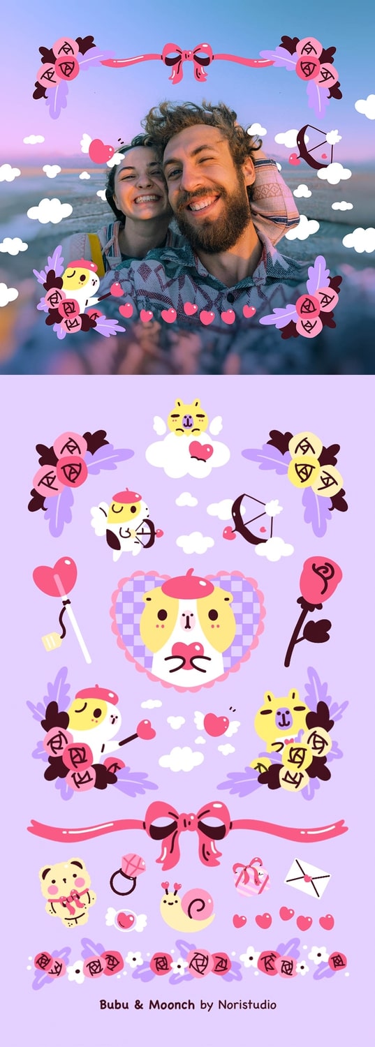 BeautyPlus Valentine Day photo edit tutorial
