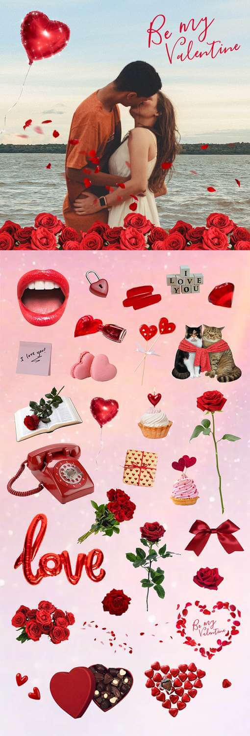 BeautyPlus Valentine Day photo edit tutorial