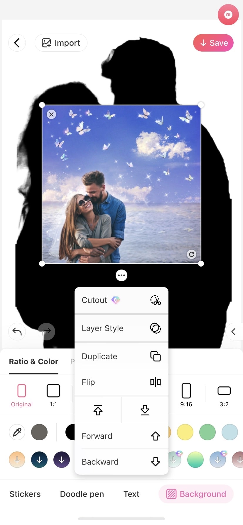 BeautyPlus Valentine Day photo edit tutorial