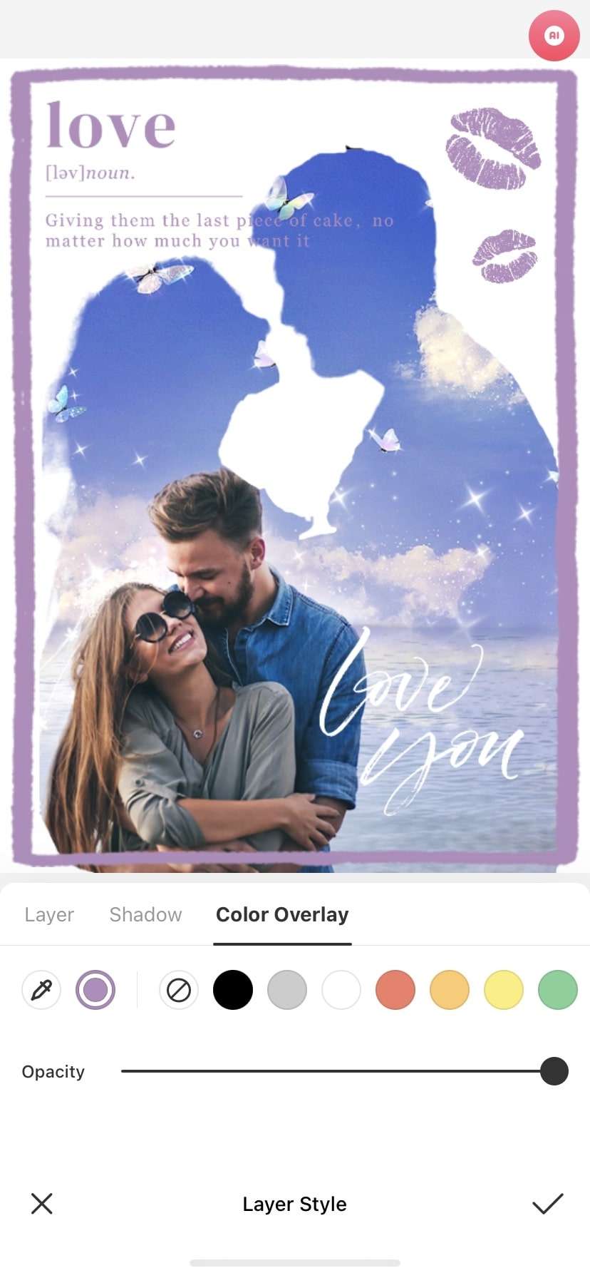 BeautyPlus Valentine Day photo edit tutorial