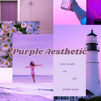 trendy purple aesthetic with BeautyPlus