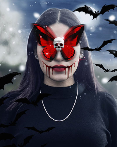 aesthetic halloween profile picture BeautyPlus app