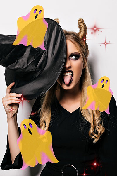 halloween stickers from BeautyPlus