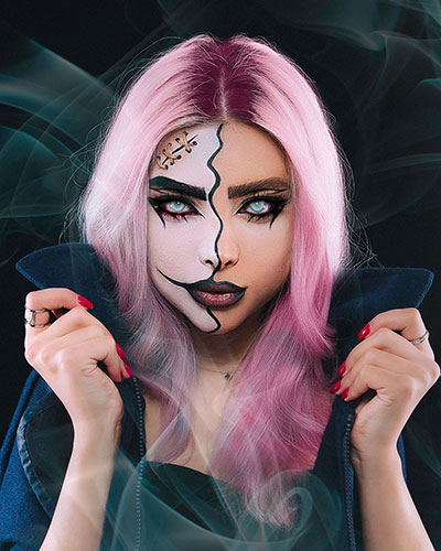 halloween makeup in BeautyPlus