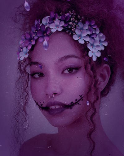 halloween makeup in BeautyPlus