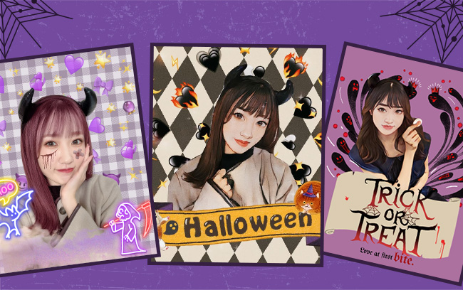 ハロウィンフォトの加工方法