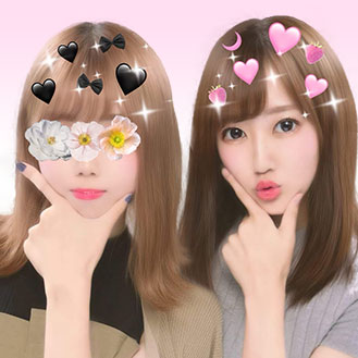 親友との写真の加工方法