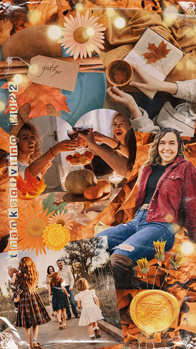 thanksgivings aesthetic collage