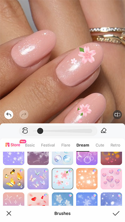 Aesthetic nail design photo & edit ideas