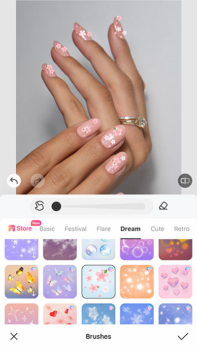 Aesthetic nail design photo & edit ideas