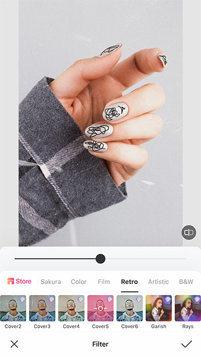 Aesthetic nail design photo & edit ideas