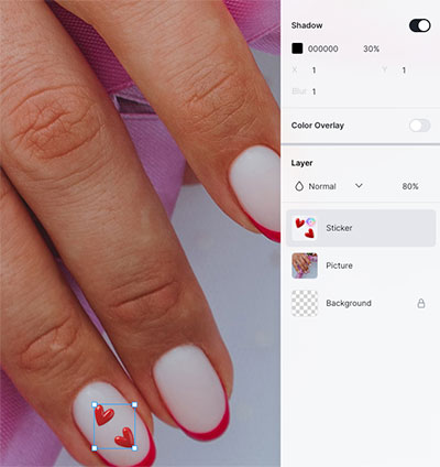 Aesthetic nail design photo & edit ideas