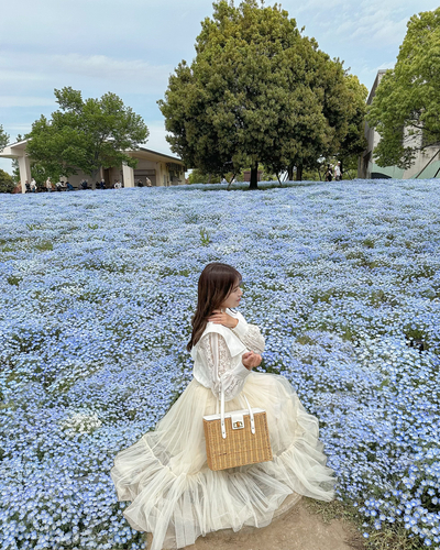 フォトジェニックなお花畑とかわいい加工方法