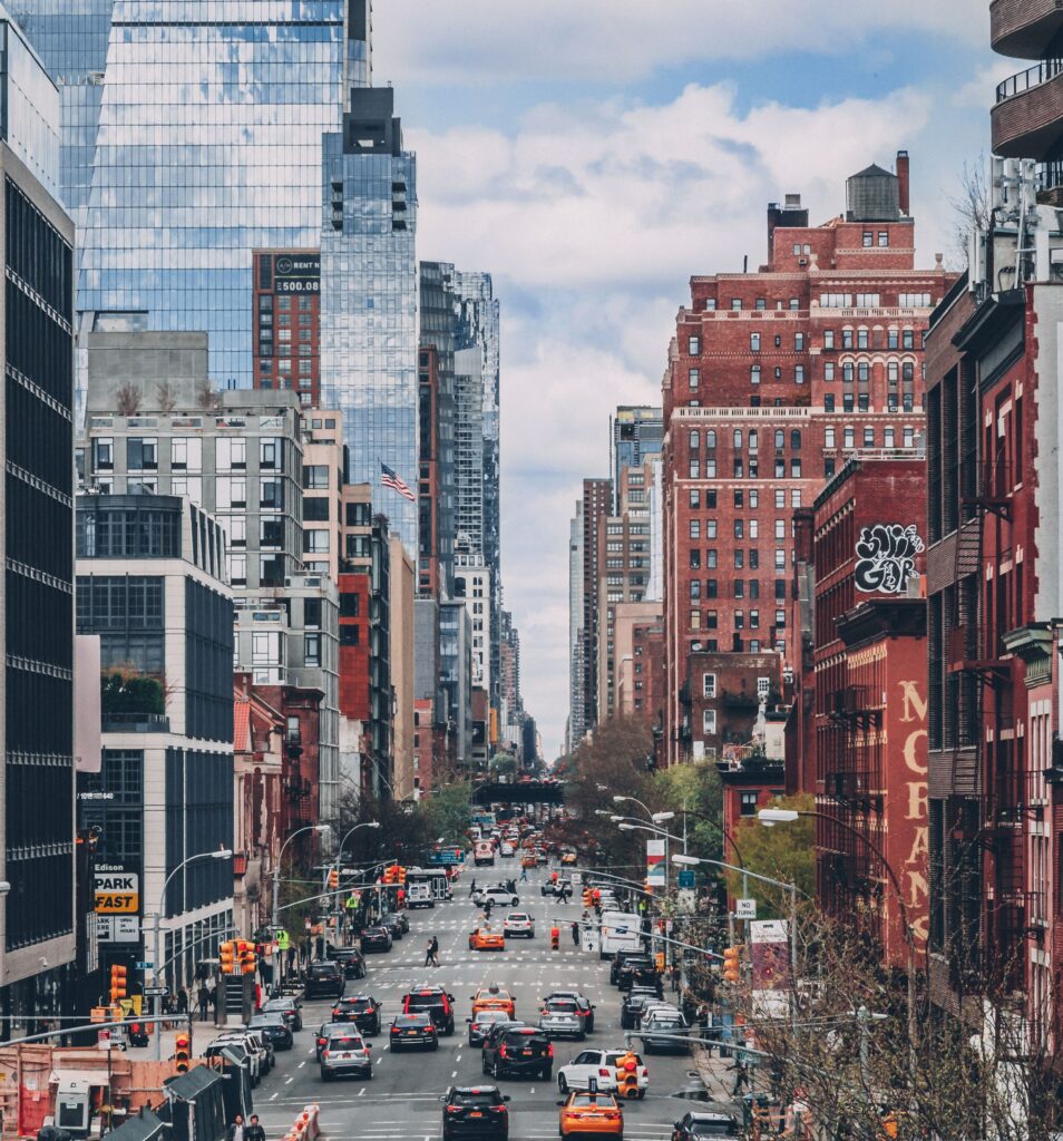 Busy New York City street