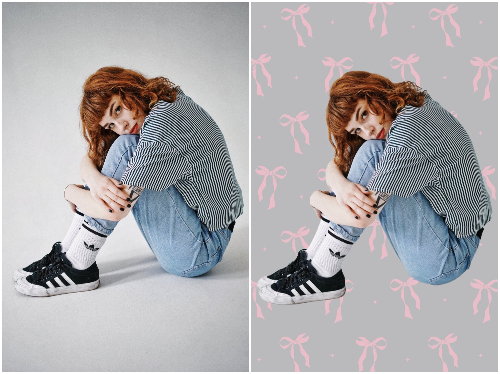 『BeautyPlus』の背景透過の比較画像①