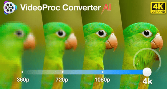 VideoProc コンバーター AI画像高画質化ツール