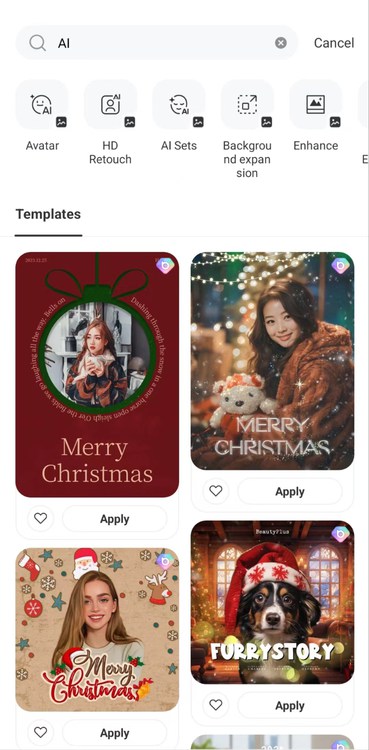 แอพสร้างอวาตาร์และแนวตั้งด้วย AI