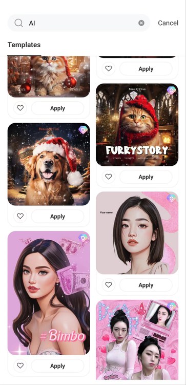 แอพสร้างอวาตาร์และแนวตั้งด้วย AI