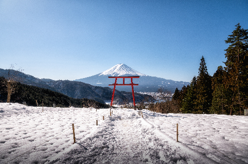 【山梨】天空の鳥居
