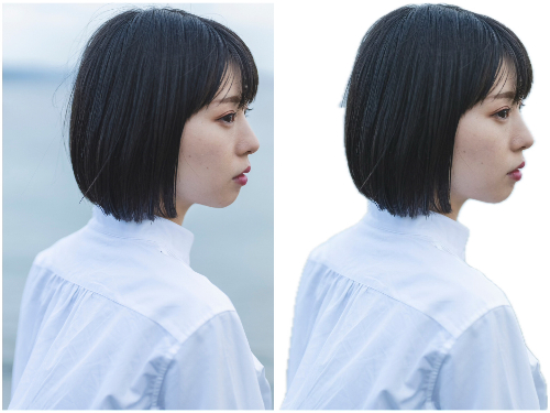 切り抜いた画像の比較