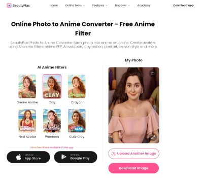 Beauty Plus' AI Anime Generator step 4