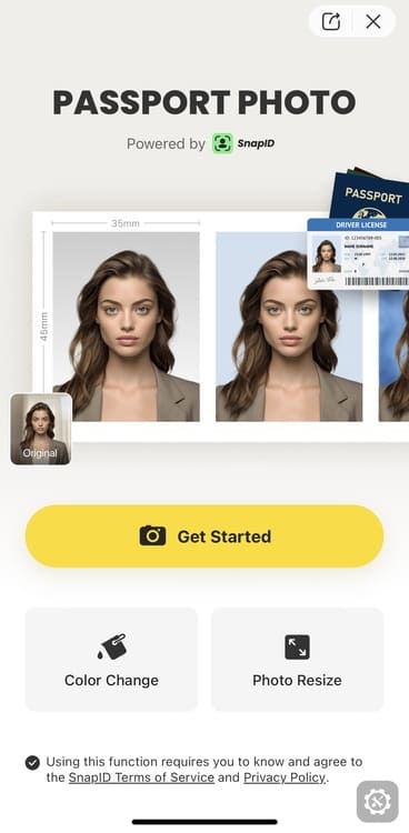 BeautyPlus photo ID step 2