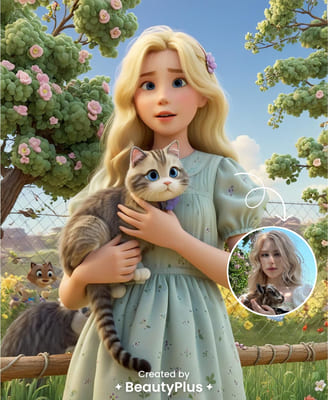 edit photo to cartoon-3D Toon
