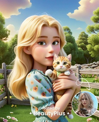 edit photo to cartoon-3D avatar