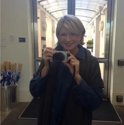 mirror selfie-martha stewart