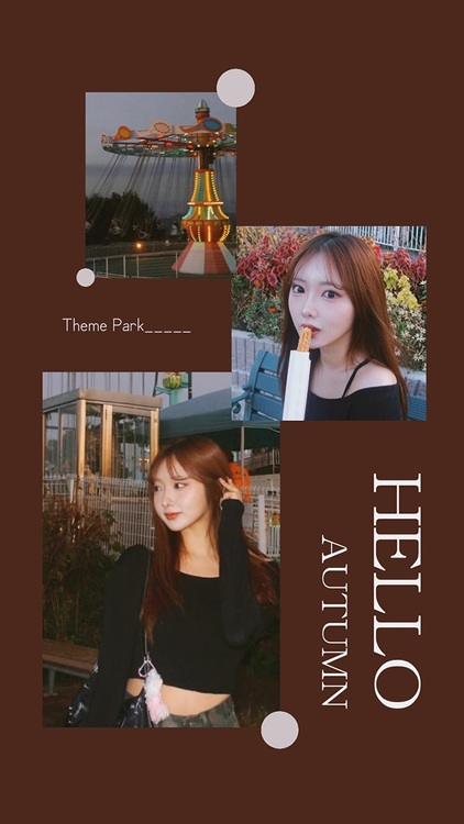 collage wallpaper - brown