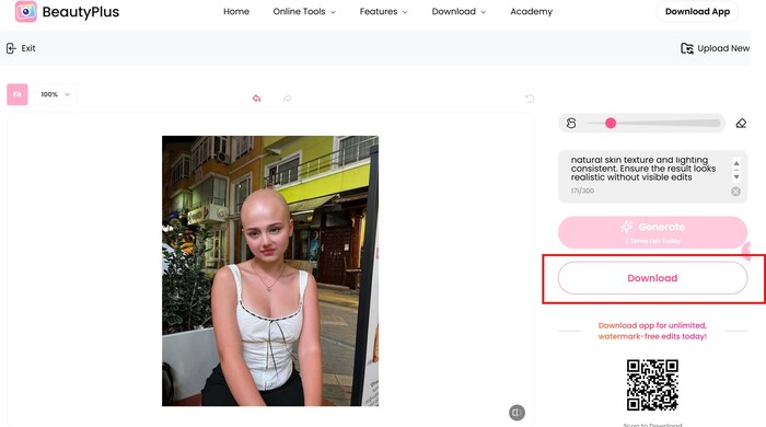 Bald Using BeautyPlus - 06