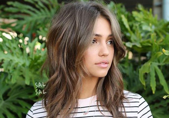 Short haircuts-Layered shoulder length cut