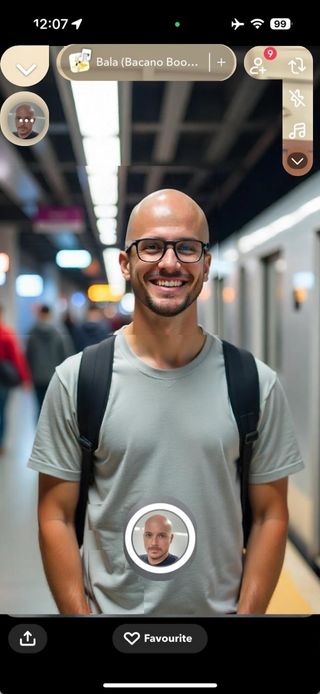 Snapchat bald filter - 04