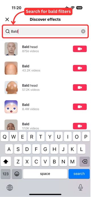 TikTok bald filters - 05