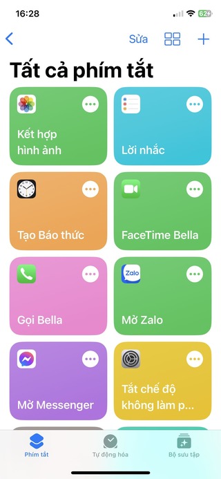 Mở ứng dụng Phím tắt trên iPhone của bạn