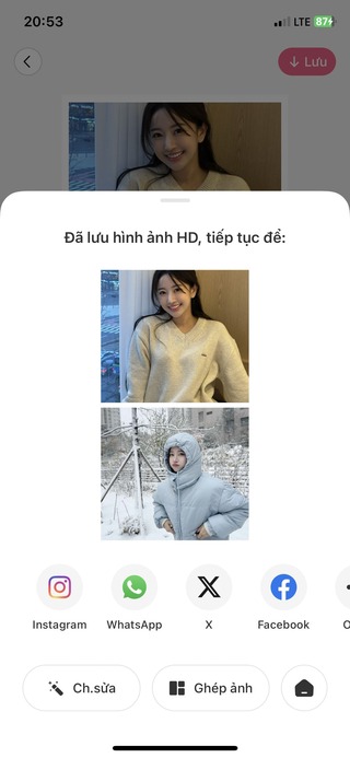 Lưu và chia sẻ ảnh 1