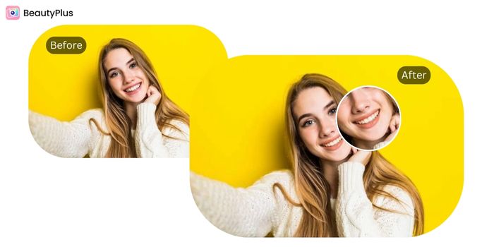 Best Straight Teeth Filter - BeautyPlus App - Before & After