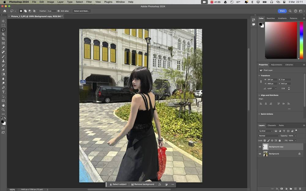 Xóa người trong ảnh với Photoshop