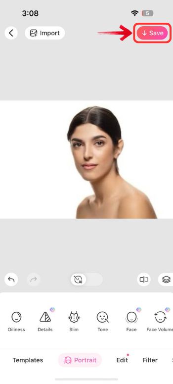 The Best Virtual Nose Job Filter For An Ideal Profile - BeautyPlus Front Profile - 07