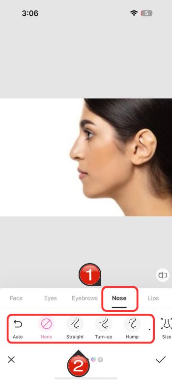 The Best Virtual Nose Job Filter For An Ideal Profile - BeautyPlus Side Profile - 04