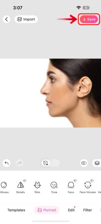The Best Virtual Nose Job Filter For An Ideal Profile - BeautyPlus Side Profile - 07