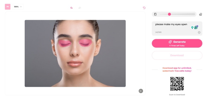 Fix Closed Eyes in Photo Online with beautyplus 02