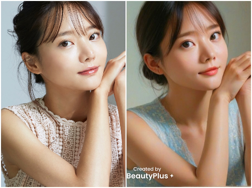 『BeautyPlus』の「夢のような」フィルターを使用