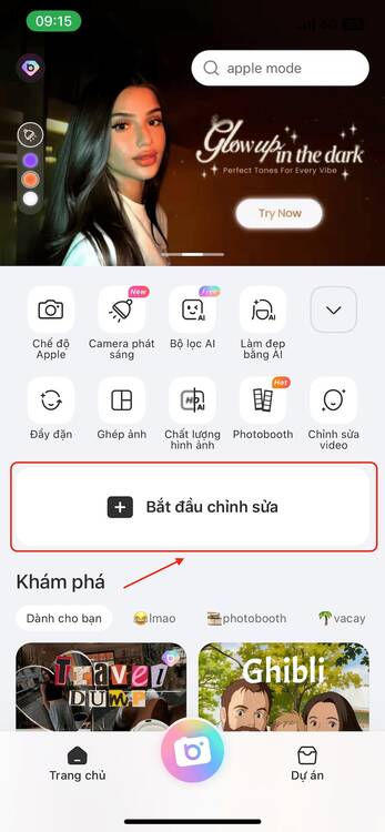 BeautyPlus-Sử dụng filter để làm nổi bật ảnh chụp chân dung-Giao diện app